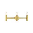 Livex Lighting 10343-02 Copenhagen 3-Lights 180W Polished Brass Bath Vanity Light