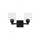 Livex Lighting 10382-04 Aragon 2-Lights 200W Black Bath Vanity Light