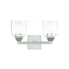Livex Lighting 10382-05 Aragon 2-Lights 200W Polished Chrome Bath Vanity Light