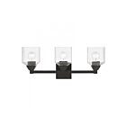 Livex Lighting 10383-04 Aragon 3-Lights 300W Black Bath Vanity Light