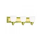 Livex Lighting 10503-02 Springfield 3-Lights 300W Polished Brass Bath Vanity Light