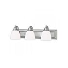 Livex Lighting 10503-91 Springfield 3-Lights 300W Brushed Nickel Bath Vanity Light