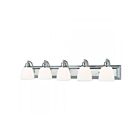 Livex Lighting 10505-05 Springfield 5-Lights 500W Polished Chrome Bath Vanity Light