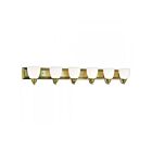 Livex Lighting 10506-01 Springfield 6-Lights 600W Antique Brass Bath Vanity Light