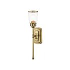 Livex Lighting Lawrenceville 10511-01 100W 1-Light Antique Brass Wall Sconce