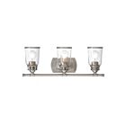 Livex Lighting 10513-91 Lawrenceville 3-Lights 300W Brushed Nickel Bath Vanity Light