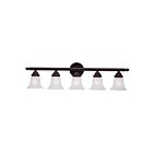 Livex Lighting 1065-07 Neptune 5-Lights 500W Bronze Bath Vanity Light