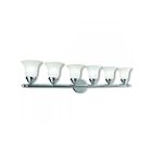Livex Lighting 1066-05 Neptune 6-Lights 600W Polished Chrome Bath Vanity Light