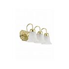 Livex Lighting 1073-02 Riviera 3-Lights 300W Polished Brass Bath Vanity Light