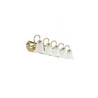 Livex Lighting 1075-02 Riviera 5-Lights 500W Polished Brass Bath Vanity Light