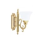 Livex Lighting 1281-02 Regency 1-Light 100W Polished Brass Bath Vanity Light