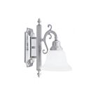 Livex Lighting 1281-05 Regency 1-Light 100W Polished Chrome Bath Vanity Light