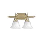 Livex Lighting 1282-02 Regency 2-Lights 200W Polished Brass Bath Vanity Light