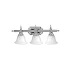 Livex Lighting 1283-05 Regency 3-Lights 300W Polished Chrome Bath Vanity Light