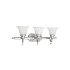 Livex Lighting 1283-91 Regency 3-Lights 300W Brushed Nickel Bath Vanity Light