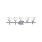 Livex Lighting 1285-05 Regency 5-Lights 500W Polished Chrome Bath Vanity Light