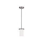Livex Lighting 1321-91 Astoria 1-Light 100W Brushed Nickel Pendant