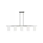 Livex Lighting 1327-91 Astoria 5-Lights 500W Brushed Nickel Chandelier