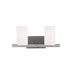 Livex Lighting 1332-91 Astoria 2-Lights 200W Brushed Nickel Bath Vanity Light