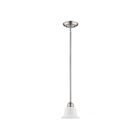 Livex Lighting 1340-91 Essex 1-Light 100W Brushed Nickel Pendant