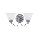 Livex Lighting 1352-05 Essex 2-Lights 200W Polished Chrome Bath Vanity Light