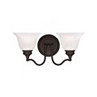 Livex Lighting 1352-07 Essex 2-Lights 200W Bronze Bath Vanity Light