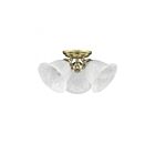 Livex Lighting Essex 1358-01 3-Lights 180W Antique Brass Semi Flush Mount