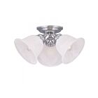 Livex Lighting Essex 1358-05 3-Lights 180W Polished Chrome Semi Flush Mount