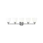 Livex Lighting 13665-91 Somerville 5-Lights 500W Brushed Nickel Bath Vanity Light