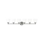 Livex Lighting 13666-91 Somerville 6-Lights 600W Brushed Nickel Bath Vanity Light