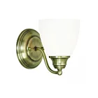 Livex Lighting Somerville 13671-01 100W 1-Light Antique Brass Wall Sconce