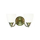 Livex Lighting 13672-01 Somerville 2-Lights 200W Antique Brass Bath Vanity Light