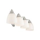 Livex Lighting 13674-91 Somerville 4-Lights 400W Brushed Nickel Bath Vanity Light