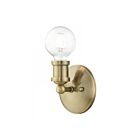 Livex Lighting Lansdale 14420-01 1-Light 60W Antique Brass Vanity Light