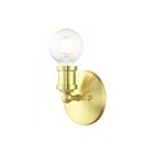 Livex Lighting Lansdale 14420-12 1-Light 60W Satin Brass Vanity Light