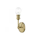 Livex Lighting Lansdale 14429-01 1-Light 60W Antique Brass Vanity Light