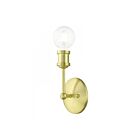 Livex Lighting Lansdale 14429-12 1-Light 60W Satin Brass Vanity Light