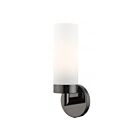 Livex Lighting Aero 15071-46 60W 1-Light Black Chrome Wall Sconce
