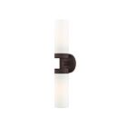 Livex Lighting 15072-07 Aero 2-Lights 120W Bronze Bath Vanity Light