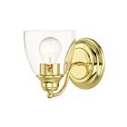 Livex Lighting 15131-02 Montgomery 1-Light 100W Polished Brass Bath Vanity Light