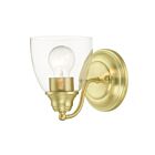 Livex Lighting 15131-12 Montgomery 1-Light 100W Satin Brass Bath Vanity Light