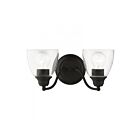 Livex Lighting 15132-04 Montgomery 2-Lights 200W Black Bath Vanity Light