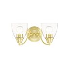 Livex Lighting 15132-12 Montgomery 2-Lights 200W Satin Brass Bath Vanity Light