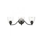 Livex Lighting 15133-04 Montgomery 3-Lights 300W Black Bath Vanity Light