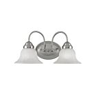 Livex Lighting 1532-91 Edgemont 2-Lights 200W Brushed Nickel Bath Vanity Light
