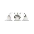 Livex Lighting 1533-91 Edgemont 3-Lights 300W Brushed Nickel Bath Vanity Light