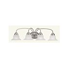 Livex Lighting 1534-91 Edgemont 4-Lights 400W Brushed Nickel Bath Vanity Light
