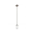 Livex Lighting 1540-91 Manhattan 1-Light 60W Brushed Nickel Pendant