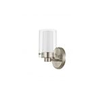 Livex Lighting 1541-91 Manhattan 1-Light 60W Brushed Nickel Bath Vanity Light