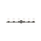 Livex Lighting 15456-46 Manhattan 6-Lights 360W Polished Black Chrome Bath Vanity Light